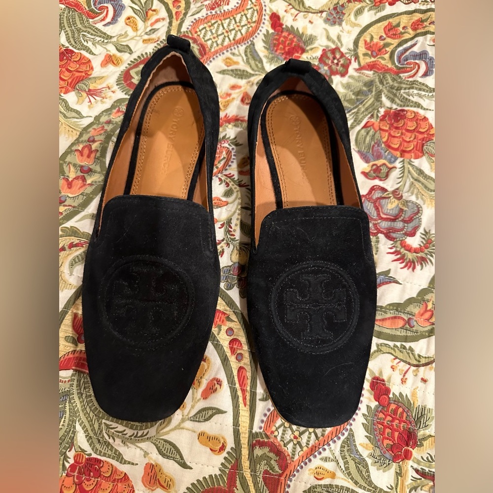 Tory Burch Black Suede Flats